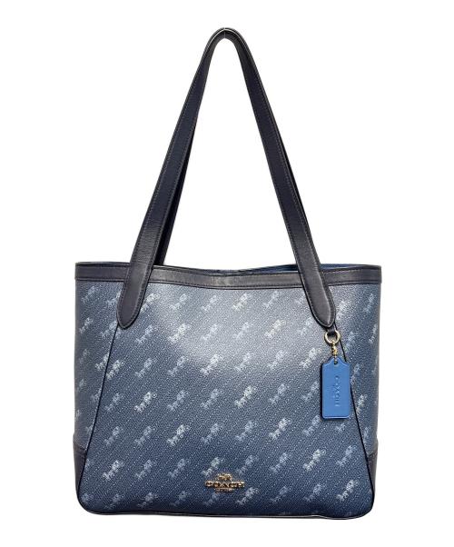 COACH（コーチ）COACH (コーチ) ハンドバッグ ネイビー×ブラックの古着・服飾アイテム