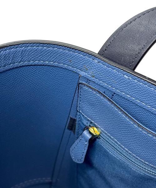 COACH（コーチ）COACH (コーチ) ハンドバッグ ネイビー×ブラックの古着・服飾アイテム