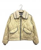 DIESELディーゼル）の古着「中綿ジップブルゾン / キルティングジャケット」｜ベージュ