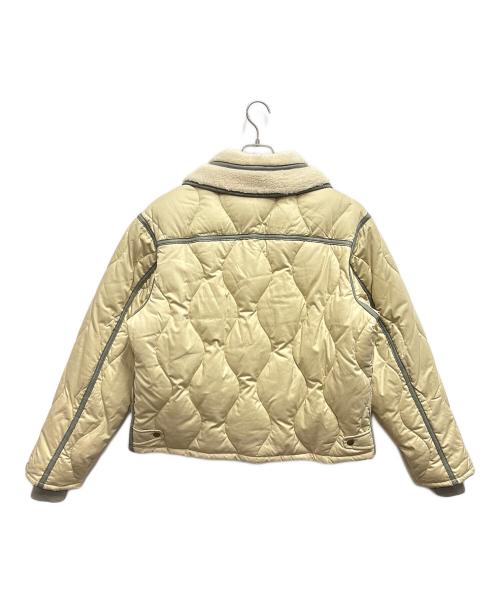 DIESEL（ディーゼル）DIESEL (ディーゼル) 中綿ジップブルゾン / キルティングジャケット ベージュ サイズ:Sの古着・服飾アイテム