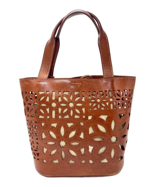 genten（ゲンテン）genten (ゲンテン) トートバッグ ブラウンの古着・服飾アイテム