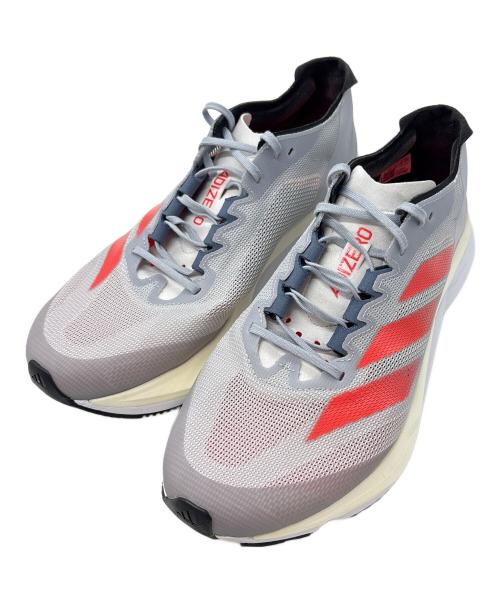 adidas（アディダス）adidas (アディダス) ランニングシューズ / ADIZERO BOSTON(アディゼロ ボストン) グレー×オレンジ サイズ:US 9の古着・服飾アイテム