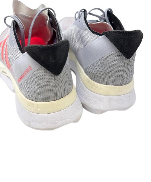adidas（アディダス）adidas (アディダス) ランニングシューズ / ADIZERO BOSTON(アディゼロ ボストン) グレー×オレンジ サイズ:US 9の古着・服飾アイテム