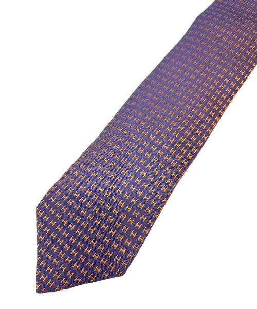 HERMES（エルメス）HERMES (エルメス) ネクタイ / 	H織り パープル パープル サイズ:サイズ表記無しの古着・服飾アイテム