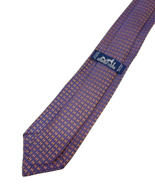 HERMES（エルメス）HERMES (エルメス) ネクタイ / 	H織り パープル パープル サイズ:サイズ表記無しの古着・服飾アイテム