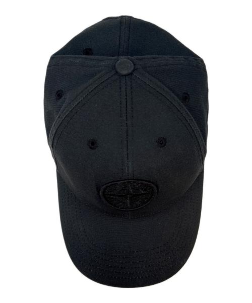 STONE ISLAND（ストーンアイランド）STONE ISLAND (ストーンアイランド) ベースボールキャップ ブラックの古着・服飾アイテム