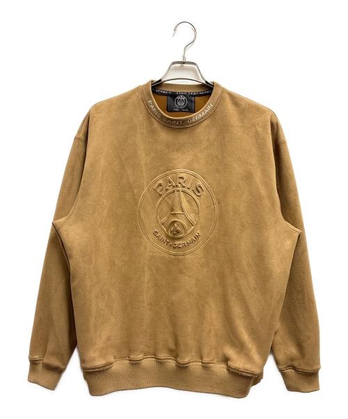Paris Saint-Germain（パリサンジェルマン）Paris Saint-Germain (パリサンジェルマン) クルーネックスウェット ブラウン サイズ:Mの古着・服飾アイテム