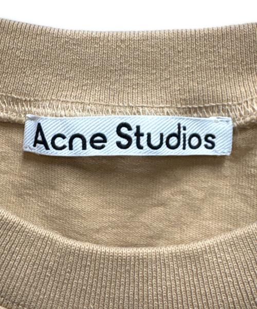 Acne studios（アクネ ストゥディオス）Acne studios (アクネ ストゥディオス) ロゴTシャツ ベージュ サイズ:Sの古着・服飾アイテム