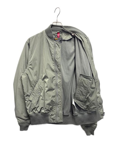 ALPHA INDUSTRIES（アルファインダストリーズ）ALPHA INDUSTRIES (アルファインダストリーズ) MA-1ジャケット オリーブ サイズ:XLの古着・服飾アイテム