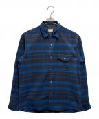 THE NORTH FACEザ ノース フェイス）の古着「長袖シャツ / ロングスリーブストレッチフランネルシャツ」｜ネイビー×ブラック