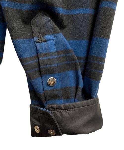 THE NORTH FACE（ザ ノース フェイス）THE NORTH FACE (ザ ノース フェイス) 長袖シャツ / ロングスリーブストレッチフランネルシャツ ネイビー×ブラック サイズ:Lの古着・服飾アイテム