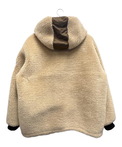AVIREX（アヴィレックス）AVIREX (アヴィレックス) ボアフーデッドジャケット ベージュ サイズ:2XLの古着・服飾アイテム