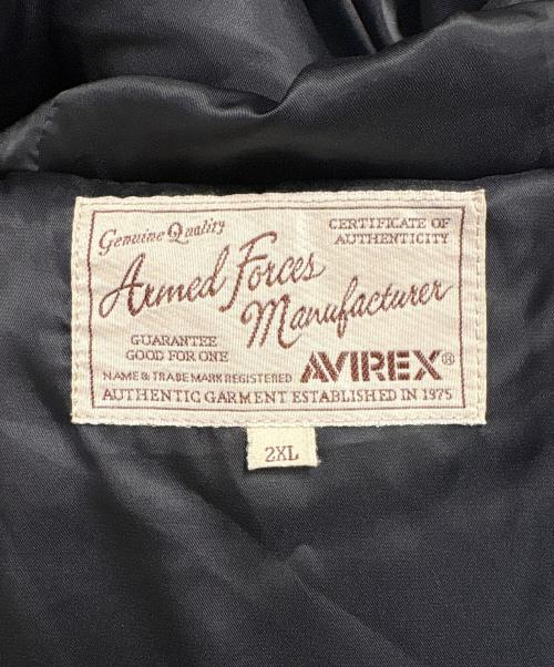 AVIREX（アヴィレックス）AVIREX (アヴィレックス) ボアフーデッドジャケット ベージュ サイズ:2XLの古着・服飾アイテム