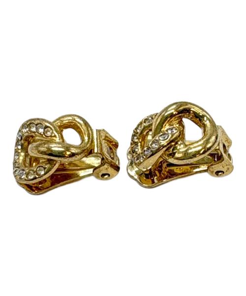 Christian Dior（クリスチャン ディオール）Christian Dior (クリスチャン ディオール) ラインストーン付イヤリングの古着・服飾アイテム