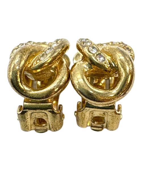 Christian Dior（クリスチャン ディオール）Christian Dior (クリスチャン ディオール) ラインストーン付イヤリングの古着・服飾アイテム