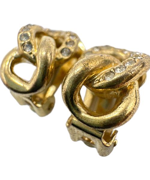 Christian Dior（クリスチャン ディオール）Christian Dior (クリスチャン ディオール) ラインストーン付イヤリングの古着・服飾アイテム