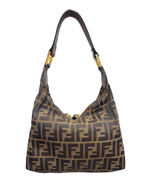 FENDI（フェンディ）FENDI (フェンディ) セミショルダーバッグ ブラウンの古着・服飾アイテム