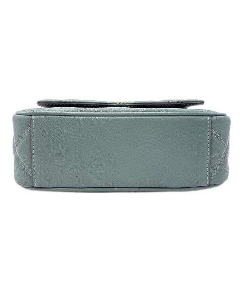 TORY BURCH（トリーバーチ）TORY BURCH (トリーバーチ) チェーンショルダーバッグ ブルーの古着・服飾アイテム