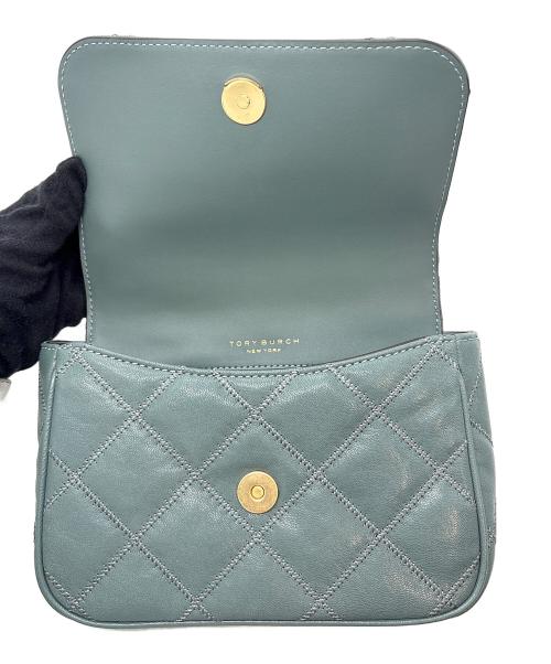 TORY BURCH（トリーバーチ）TORY BURCH (トリーバーチ) チェーンショルダーバッグ ブルーの古着・服飾アイテム