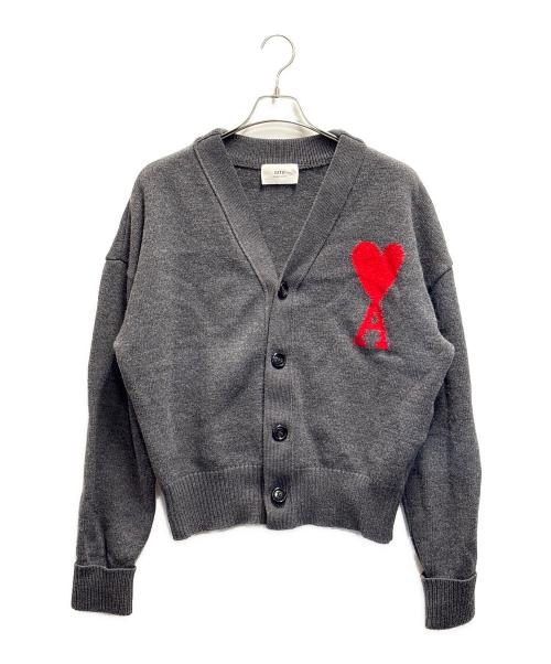 ami（アミ）ami (アミ) ニットカーディガン グレー サイズ:Lの古着・服飾アイテム