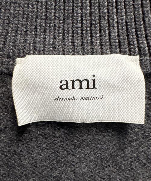 ami（アミ）ami (アミ) ニットカーディガン グレー サイズ:Lの古着・服飾アイテム