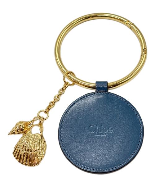 Chloe（クロエ）Chloe (クロエ) キークロシェット ブルー×ゴールドの古着・服飾アイテム