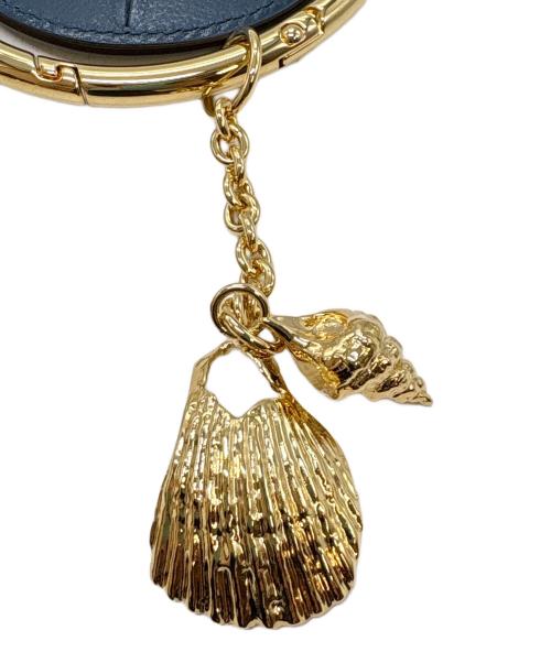 Chloe（クロエ）Chloe (クロエ) キークロシェット ブルー×ゴールドの古着・服飾アイテム