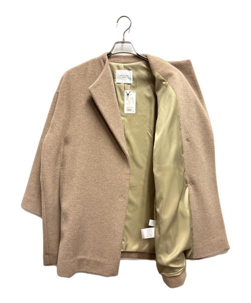 URBAN RESEARCH DOORS（アーバンリサーチドアーズ）URBAN RESEARCH DOORS (アーバンリサーチドアーズ) ウールミドルコート ベージュ サイズ:Freeの古着・服飾アイテム