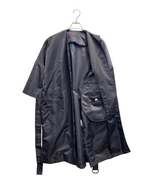 TOMORROW LAND（トゥモローランド）TOMORROW LAND (トゥモローランド) ノーカラーコート ネイビー サイズ:34の古着・服飾アイテム