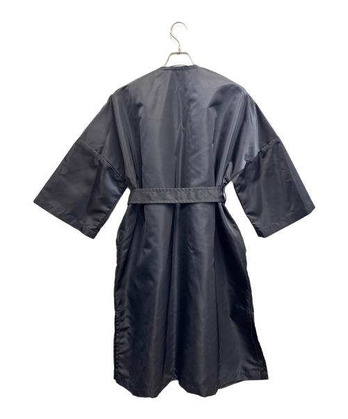 TOMORROW LAND（トゥモローランド）TOMORROW LAND (トゥモローランド) ノーカラーコート ネイビー サイズ:34の古着・服飾アイテム