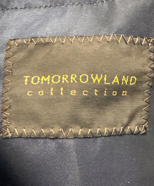 TOMORROW LAND（トゥモローランド）TOMORROW LAND (トゥモローランド) ノーカラーコート ネイビー サイズ:34の古着・服飾アイテム
