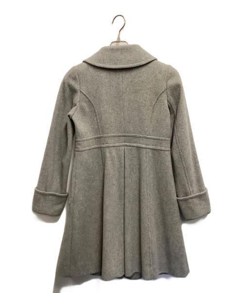 BLUE LABEL CRESTBRIDGE（ブルーレーベルクレストブリッジ）BLUE LABEL CRESTBRIDGE (ブルーレーベルクレストブリッジ) Aラインコート グレー サイズ:36の古着・服飾アイテム