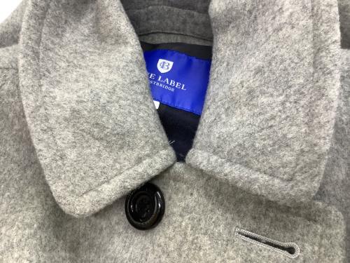 BLUE LABEL CRESTBRIDGE（ブルーレーベルクレストブリッジ）BLUE LABEL CRESTBRIDGE (ブルーレーベルクレストブリッジ) Aラインコート グレー サイズ:36の古着・服飾アイテム