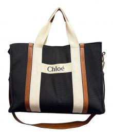 Chloe（クロエ）の古着「マザーズバッグ」｜ブラック×ブラウン