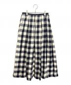 OBLIオブリ）の古着「ロングスカート」｜ホワイト×ブラック