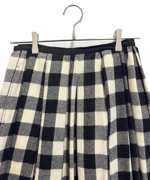 OBLI（オブリ）OBLI (オブリ) ロングスカート ホワイト×ブラック サイズ:Mの古着・服飾アイテム