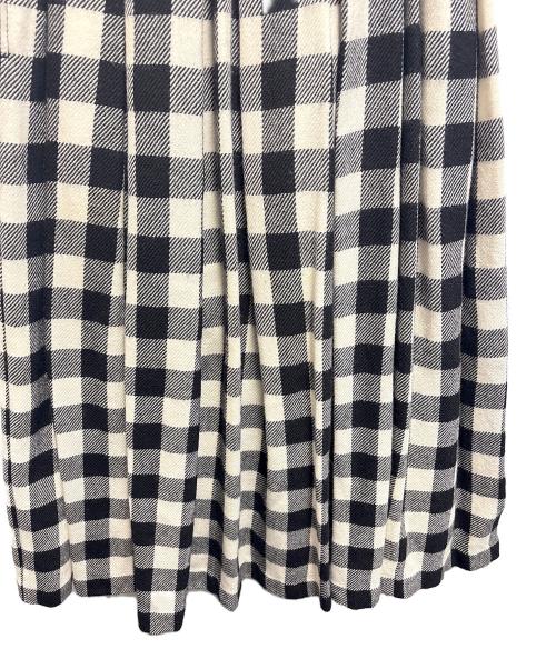 OBLI（オブリ）OBLI (オブリ) ロングスカート ホワイト×ブラック サイズ:Mの古着・服飾アイテム