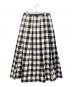 OBLI (オブリ) ロングスカート ホワイト×ブラック サイズ:M：8000円