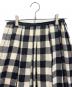 中古・古着 OBLI (オブリ) ロングスカート ホワイト×ブラック サイズ:M：8000円