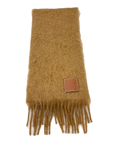 LOEWE（ロエベ）LOEWE (ロエベ) モヘヤマフラー キャメルの古着・服飾アイテム