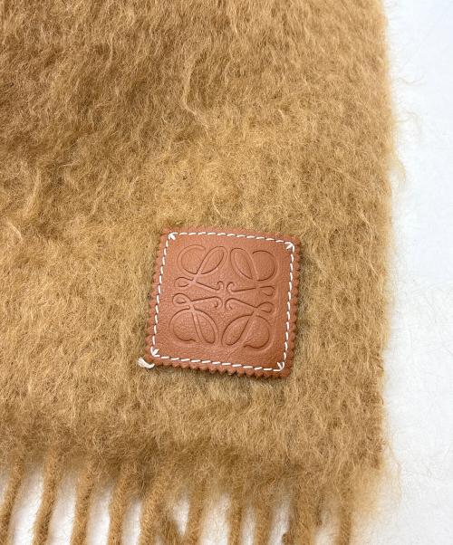 LOEWE（ロエベ）LOEWE (ロエベ) モヘヤマフラー キャメルの古着・服飾アイテム