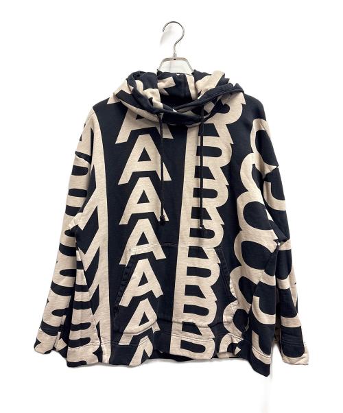 MARC JACOBS（マークジェイコブス）MARC JACOBS (マークジェイコブズ) プルオーバーパーカー ブラック×ベージュ サイズ:XSの古着・服飾アイテム