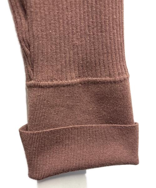 FRAY ID（フレイ アイディー）FRAY ID (フレイ アイディー) 長袖ワンピース ブラウン サイズ:1の古着・服飾アイテム