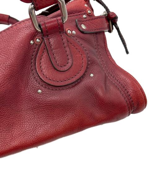 Chloe（クロエ）Chloe (クロエ) ハンドバッグ レッドの古着・服飾アイテム