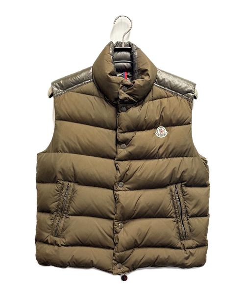 MONCLER（モンクレール）MONCLER (モンクレール) ダウンベスト オリーブ サイズ:Sの古着・服飾アイテム