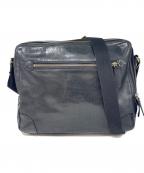 COACHコーチ）の古着「ショルダーバッグ / ヘリテージレザーフライト」｜ブラック