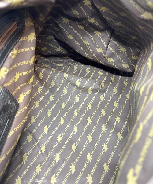 HUNTING WORLD（ハンティングワールド）HUNTING WORLD (ハンティングワールド) Mercedes Benz (メルセデスベンツ) ボストンバッグ ブラックの古着・服飾アイテム