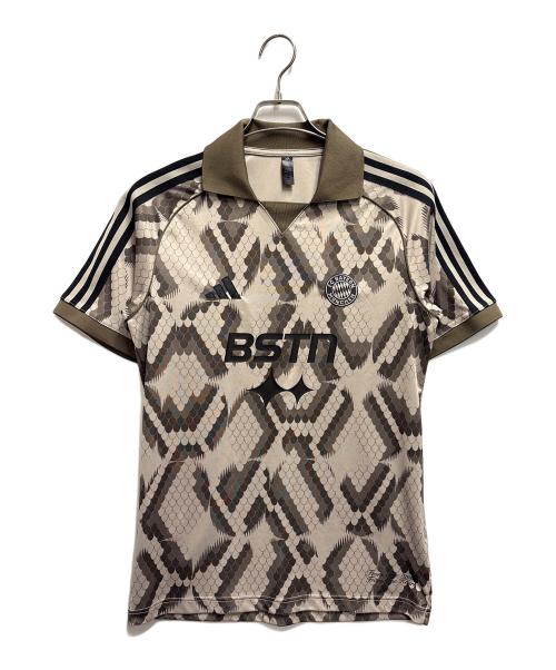 adidas（アディダス）adidas (アディダス) 半袖カットソー / バイエルン・ミュンヘン×BSTN ブラウン サイズ:Sの古着・服飾アイテム