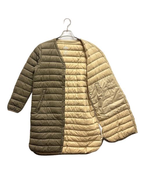 DANTON（ダントン）DANTON (ダントン) Vネックロングインナーダウンコート ブラウン サイズ:36の古着・服飾アイテム