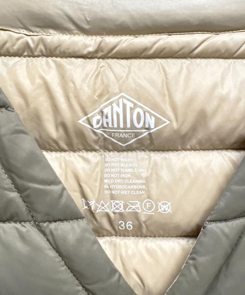 DANTON（ダントン）DANTON (ダントン) Vネックロングインナーダウンコート ブラウン サイズ:36の古着・服飾アイテム